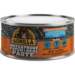 Gorilla 1 Lb. Black Waterproof Patch & Seal Paste 109404