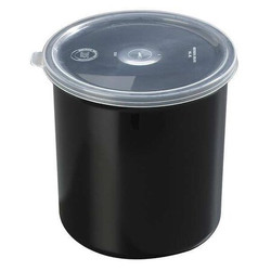 Carlisle Foodservice Food Crock with Lid,5.18 in H,Black,PK12 030103