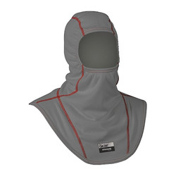 Innotex Fire Hood,Gray/Red,M/L,21" L  INNOTEX GRAY 35