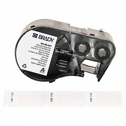Brady Precut Label Roll Cartridge,Clear/White M4-89-427