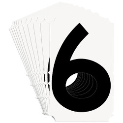 Brady Numbers and Letters Labels, PK 10 5100P-6