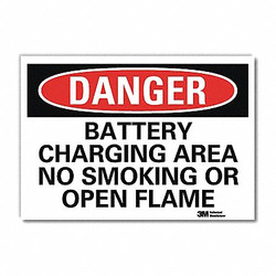 Lyle Danger Sign,5 in x 7 in,Rflct Sheeting U3-1126-RD_7X5