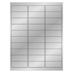 Tape Logic Foil RectangleLaserLabel,2 5/8x1",PK3000 LL210SR