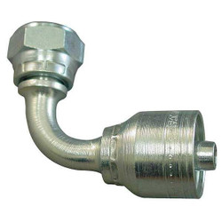 Aeroquip Crimp Fitting,90 deg.,1/4" ID,M14-1.5,F 1A6DLB4