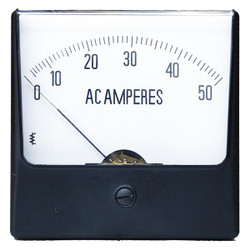 Sim Supply Analog Panel Meter,AC Current,0-50 AC A  12G386