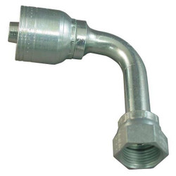 Eaton Aeroquip Crimp Fitting,90 deg.,1/4" ID,9/16",FORS 1AA4FRC4