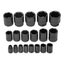 Torqueplus 19 Piece Impact Socket Sets, 1/2 in, 6 Point