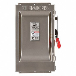 Siemens Safety Switch,600VAC,3PST,60 Amps AC HNF362S
