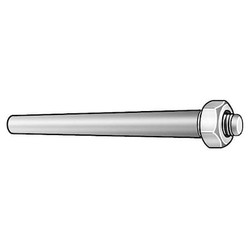 Sim Supply Taper Pin,Threaded,18-8 SS,#7 x 3  U51562.409.0300