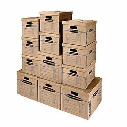 Smoothmove Moving Box,14x15x18 in; 15x12x10 in,PK12 7716401