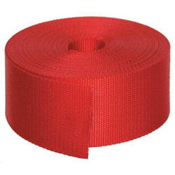 Bulk-Strap Webbing,Nylon,2" W,Red N02051R