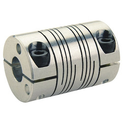 Ruland Beam Coupling,6 Beam,8mmx1/4",Aluminum FCR12-8MM-1/4"-A