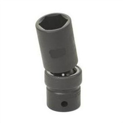 Grey Pneumatic Socket,17mm,1/2"D,Impact,6pt.,D 2017UMD