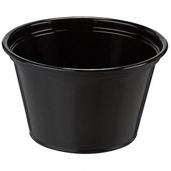 Dixie Disposable Portion Cup,4 oz,Black,PK2400 PP40BLACK