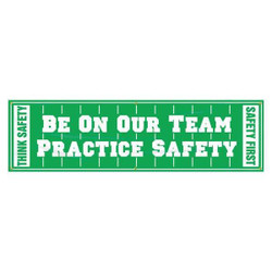 Accuform Safety Banner,28in x 96in,Poly Sheeting MBR892