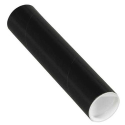 Partners Brand Mailing Tubes,W/Caps,2x9",Black,PK50 P2009BL