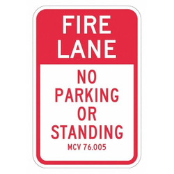 Lyle Fire Lane No Parking Sign,18" x 12" T1-2819-EG_12x18