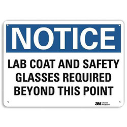 Lyle Notice Sign,7 in x 10 in,Aluminum U5-1303-RA_10X7