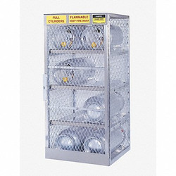 Justrite Gas Cylinder Cabinet,30x65,Capacity 8  23003