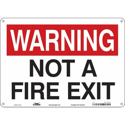 Condor Safety Sign,10 in x 14 in,Aluminum 467V82