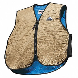 Techniche Cooling Vest,Khaki,5 to 10 hr.,2XL  6529-KHAKI2XL