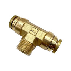 Parker Fitting,Tee,2-7/32",Brass 172PTCNS-6-4