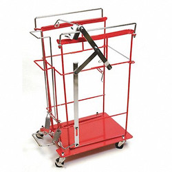 Covidien Wire Cart,Steel,Red 8991FP