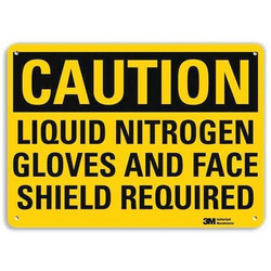 Lyle Caution Sign,10 in x 14 in,Aluminum U4-1489-RA_14X10