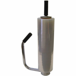 WP Heavy Duty Pallet Wrap Dispenser - Black, Silver - 1 Each