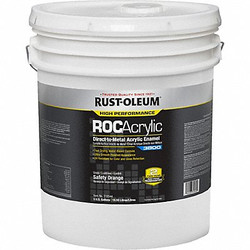 Rust-Oleum Acrylic Enamel Coating,SafetyOrange,5gal 316544