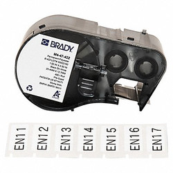 Brady Precut Label Cartridge,White,Gloss M4-47-422