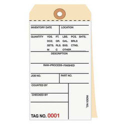 Partners Brand Inventory Tag,6 1/4x3 1/8",PK500 G15021