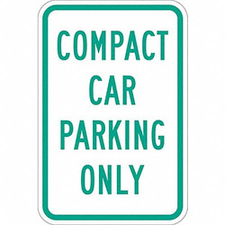Lyle Compact Car Parking Sign,18" x 12" T1-1036-DG_12x18