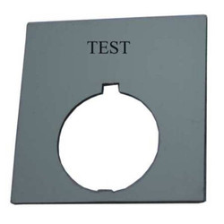 Eaton LegendPlate,Test,White/Black,Rectangular HT8SP83