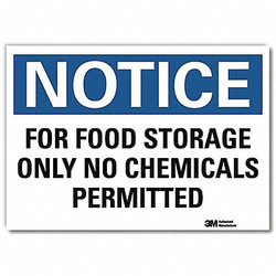 Lyle Notice Sign,5inx7in,Reflective Sheeting U5-1235-RD_7X5
