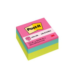Post-it® Notes NOTE,3X3,CUBE,BRIGHT,AST 7100259343