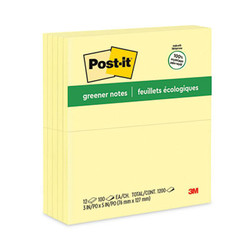 Post-it® Greener Notes NOTE,POST-IT,3X5,12/PK,YW 655-RP