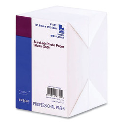 Epson® SureLab Photo Paper, 4 x 6, Gloss White, 400/Pack S400209