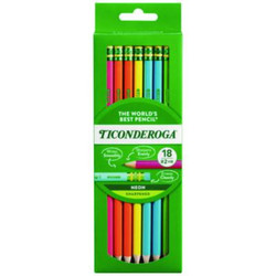 Ticonderoga® PENCIL,WDEN,18CT,NE X13018