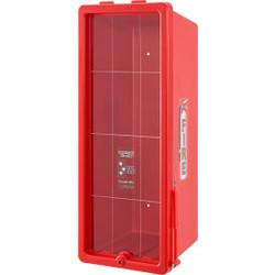 Global Industrial Plastic Fire Extinguisher Cabinet Fits 20 lbs. Red
