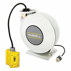 Hubbell Wiring Device-Kellems Extension Cord Reel,125VAC,45 ft. L HBLI45123GF20