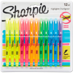 Sharpie Accent Pocket Style Highlighter - Chisel Tip - Assorted Ink - 12 Pack