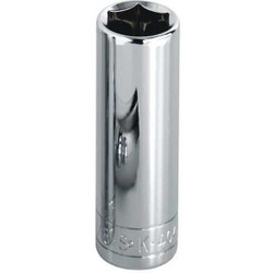Sk Professional Tools Socket, Steel, Chrome, 3/16 in 44906