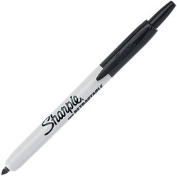 Sharpie® Retractable Permanent Marker, Black, 1/Each