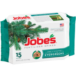 Jobe's Evergreen 13-3-4 Tree & Shrub Fertilizer Spikes (15-Pack) 01611