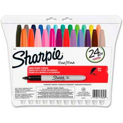 Sharpie Permanent Marker Fine Assorted Ink 24/Set