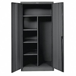 Hallowell Storage Cabinet,78"x48"x24",Black,4Shlv 865C24A-ME