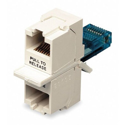 Hubbell Premise Wiring Adapter,Splitter,RJ45,Duplex,2 Contacts BR851D