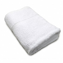 R & R Textile Bath Towel, 27x50 In, White,PK12 X01150