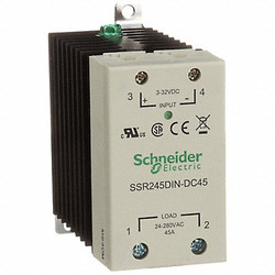 Schneider Electric SolStateRelay,In3-32VDC,Out24-280VAC,SCR SSR245DIN-DC45